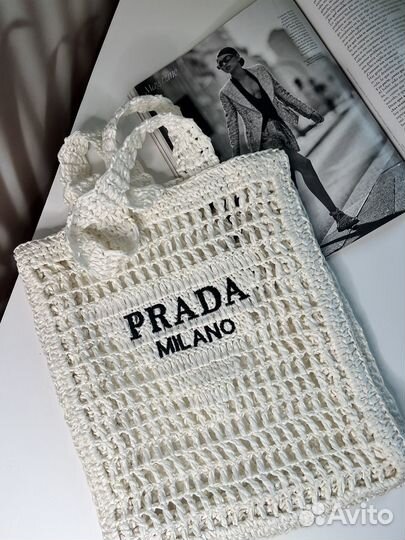 Пляжная сумка prada 2024