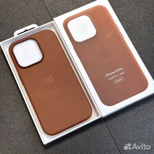 Чехол Apple iPhone 14 Pro кожаный(строго оригинал)