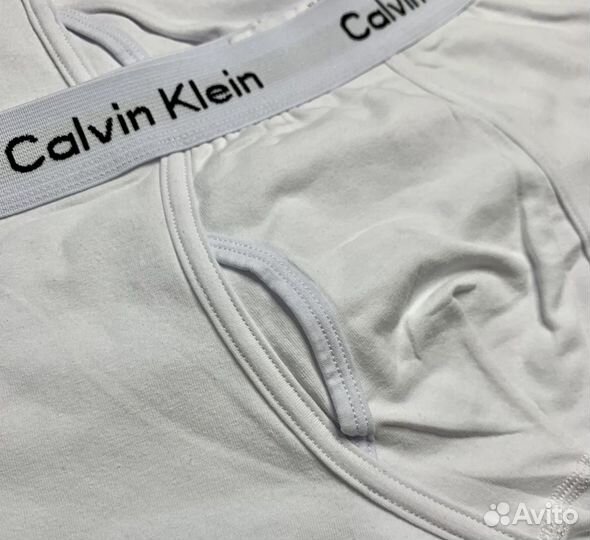 Трусы мужские белые calvin klein