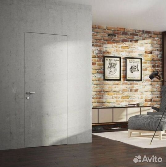 Скрытые двери под отделку