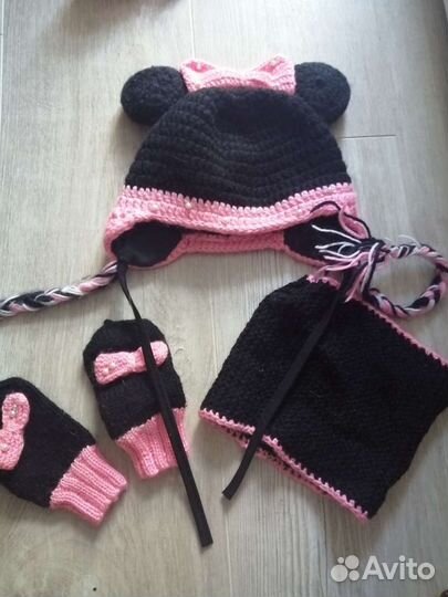 Комплект шапка, шарф