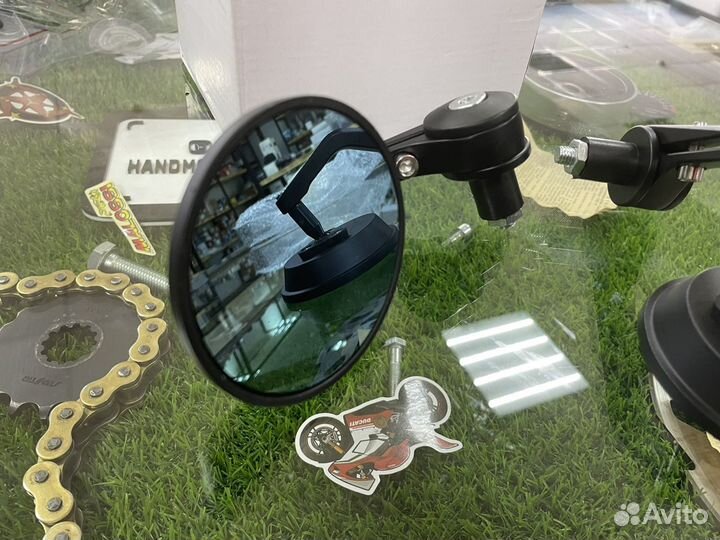 Зеркала caferacer в руль мотоцикла