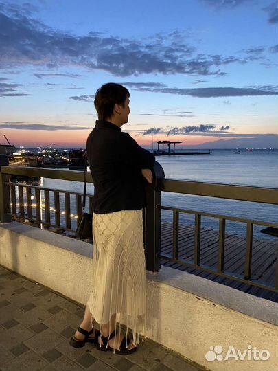 Шаль -сетка, накидка молочного цвета