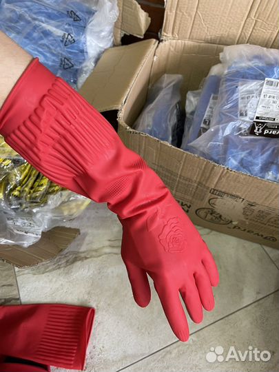 Перчатки хозяйственные многоразовые особопрочные