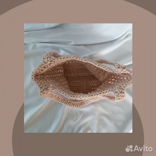 Сумка шопер вязанная