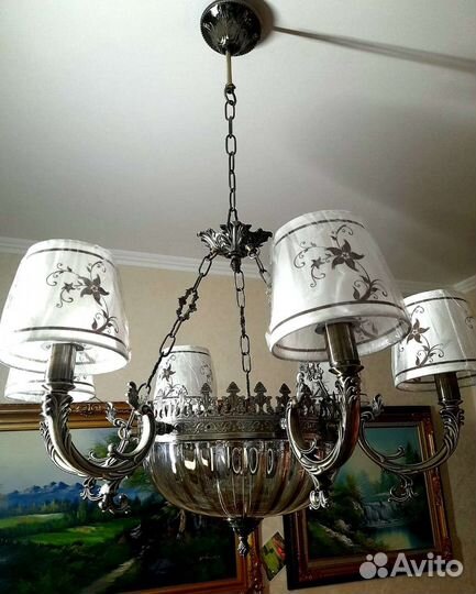 Люстра потолочная новая/337690/6+3