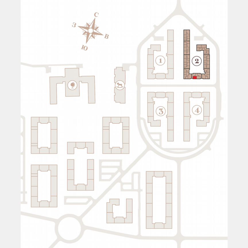 2-к. квартира, 57,6 м², 3/4 эт.