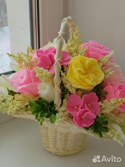 Букет ручной работы из мыла