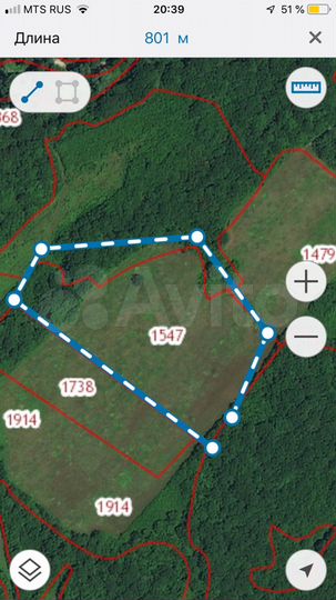 Участок 3,8 га (СНТ, ДНП)