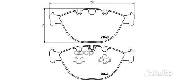 Колодки BMW X5 E53 12/03 P06028 Brembo