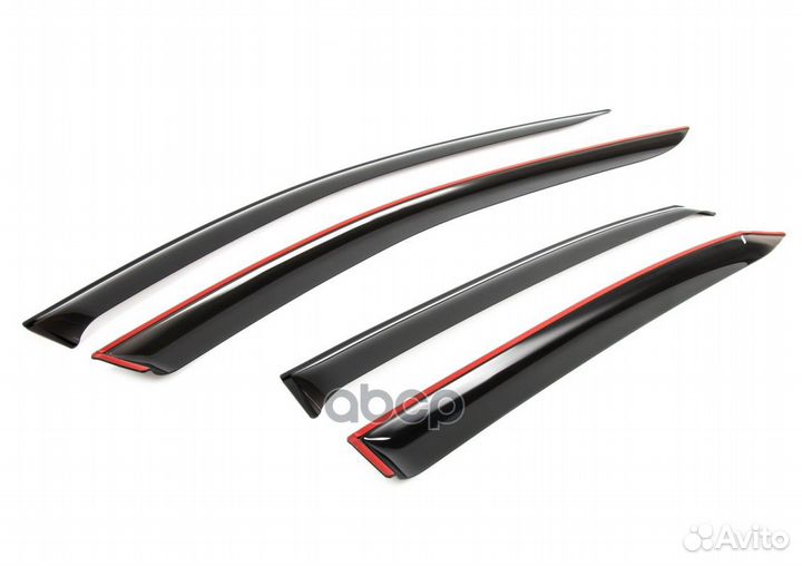 Дефлекторы geely tugella 20- 31906001 Rival