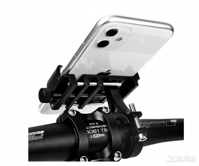 Металлический держатель для телефона на руль