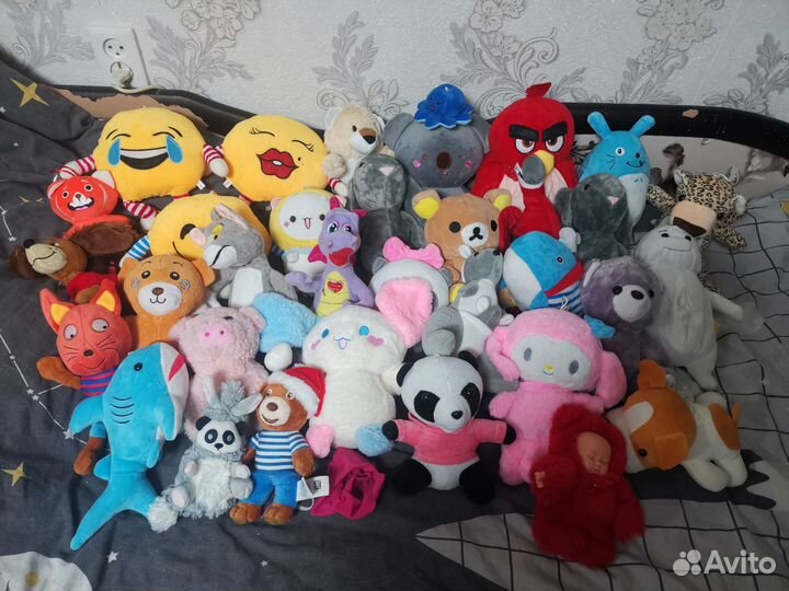 Мягкие игрушки 30 штук