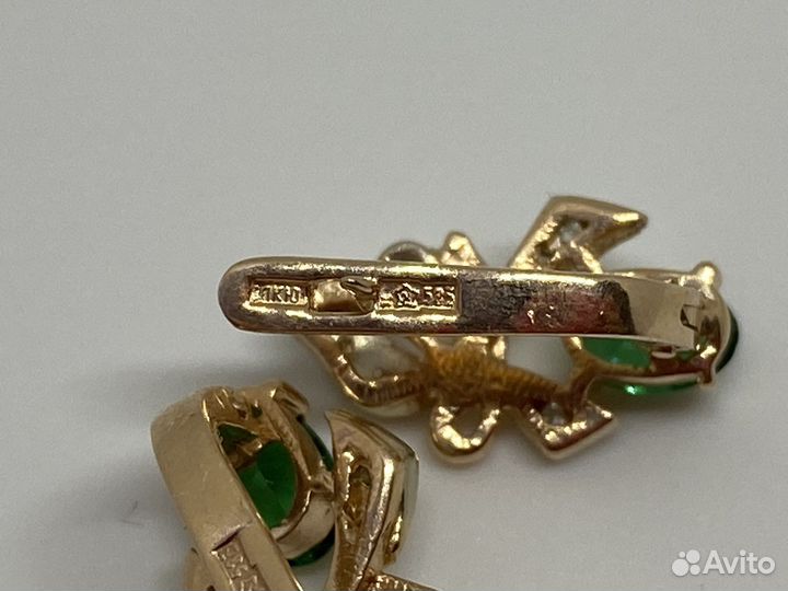 Золотые серьги СССР