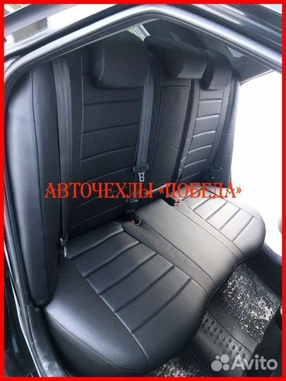 Чехлы Hyundai i40 из экокожи чёрные Классика