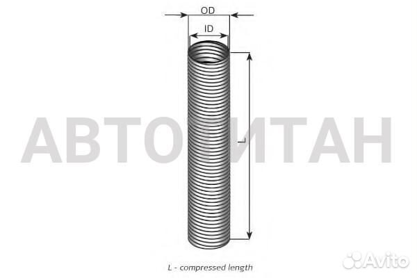 DIN94128 гофра глушителя (цинк ) E-line (упрощ. ве