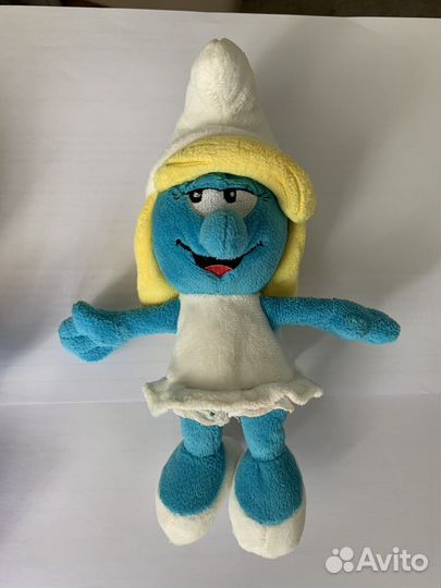 Папа-Смурф и Смурфетта-мягкие игрушки