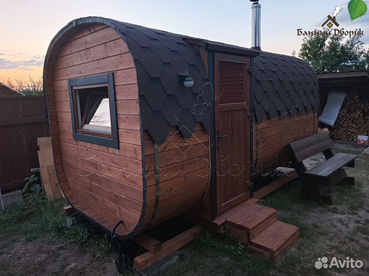Баня-бочка 4м. Качество от производителя