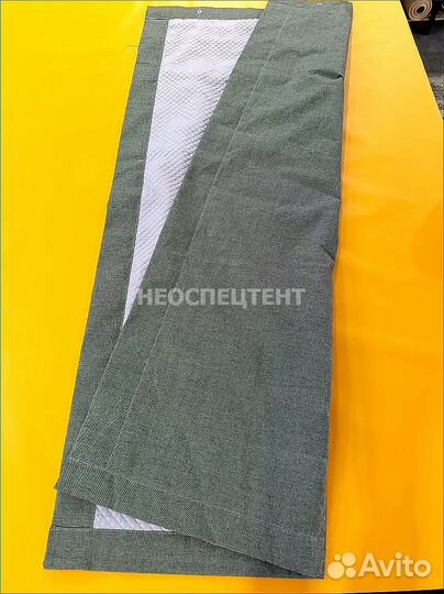 Штора из брезента утепленная