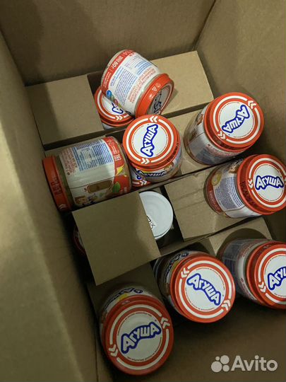 Детское питание. Мясное пюре Агуша