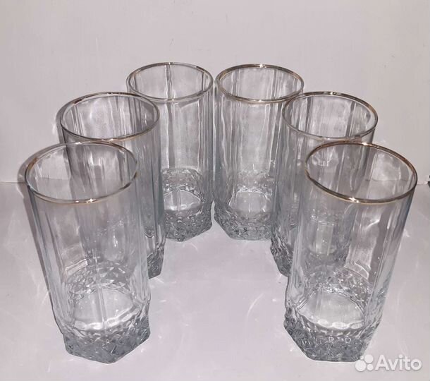 Бокалы хрустальные