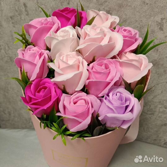 Мыльные розы,букет из мыльных роз