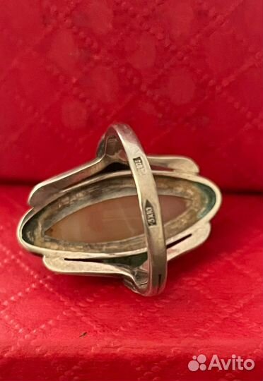 Серебряное кольцо СССР 875 проба