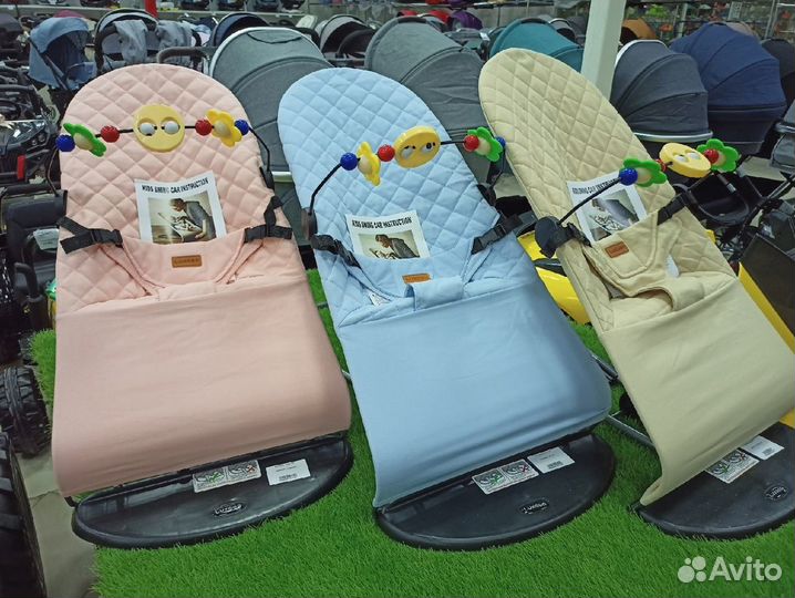 Шезлонг детский новый много цветов