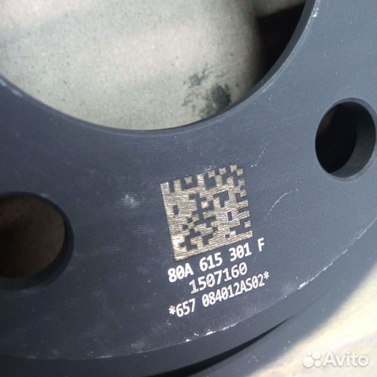 Диск тормозной audi 80A615301F передний новый