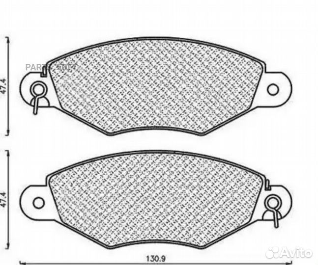 Magneti marelli 430216171040 Колодки торм.пер