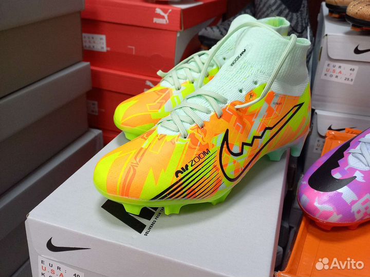 Футбольные бутсы nike zoom vapor elite mercury