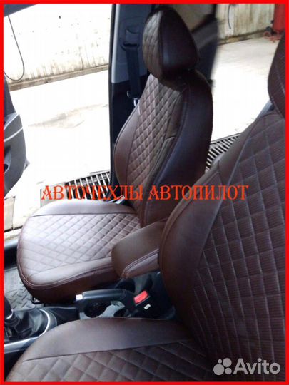 Чехлы Автопилот Hyundai Solaris 1 Hb из экокожи