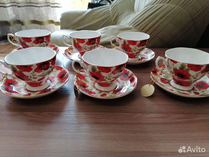 Чайный сервиз фарфор новый