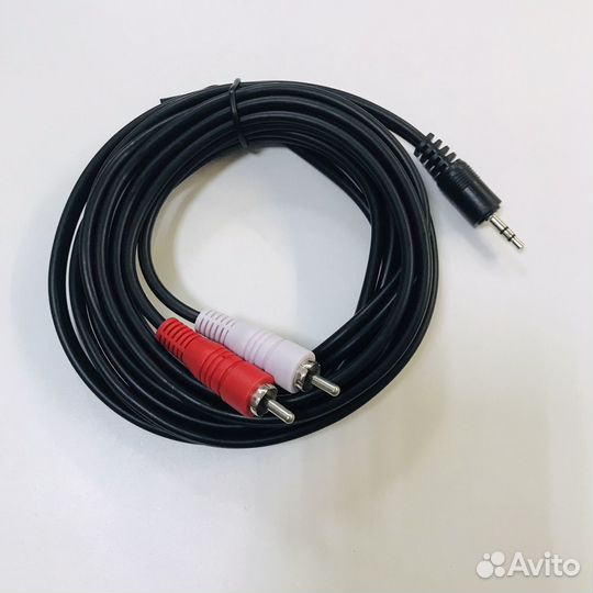 Провод 2rca jack 3 метра \ кабель тюльпаны -aux