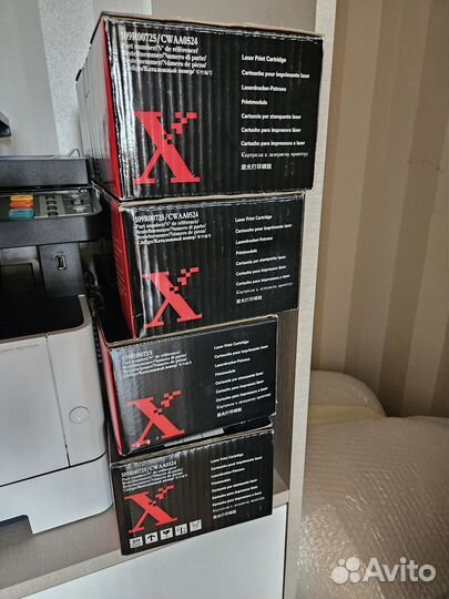 4 картриджа 109R00725 xerox оригинал