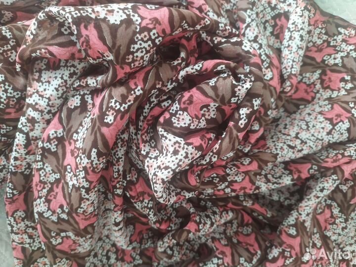 Отрезы натуральных шелков ткань