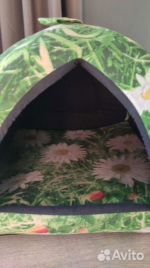 Домик для кошки с подушкой