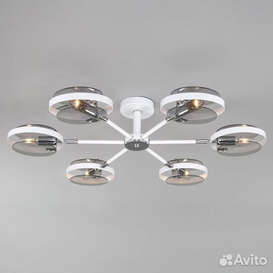 Люстра на штанге Eurosvet Gallo 70121/6 белый