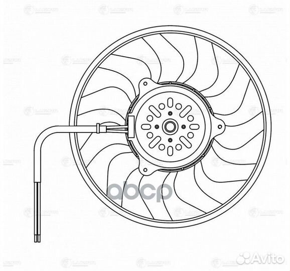 Вентилятор радиатора Audi A6 (С6) (04) (без ко
