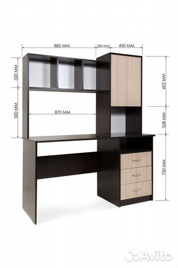 Компьютерный стол скб-9 цвета разные