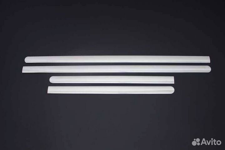 Молдинги дверей Opel Corsa C 2000-2006 (нерж.)