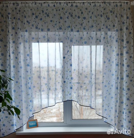 Штора для кухни новая