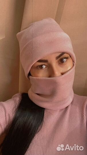 Шапка и снуд женский