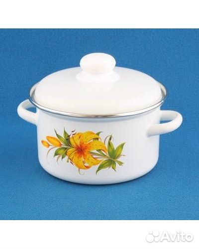 Кастрюля эмалированная 2л