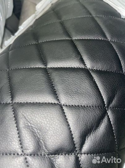 Экокожа стеганая ромб