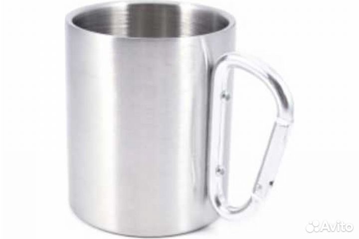 Кружка изотермическая с ручкой-карабином 450 мл