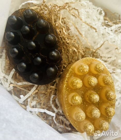 Мыло массажное ручной работы с люфой