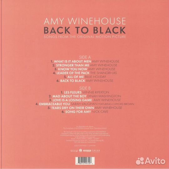 Amy winehouse - Back To Black (Soundtrack)