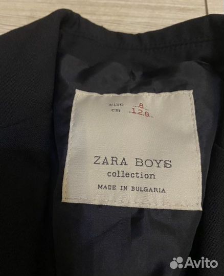 Zara kids школа пиджак и брюки на мальчика 128
