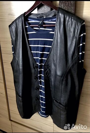 Жилет кожаный 48-50